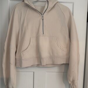 Lululemon Light Beige Quarter Zip